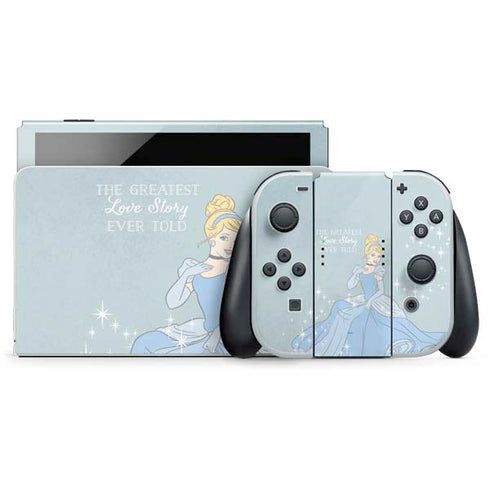 Disney Cinderella Greatest Love Story Ever Told Nintendo Switch OLED (2021) Skin